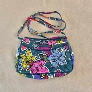 Vera Bradley Falling Flowers Little Crossbody Bag